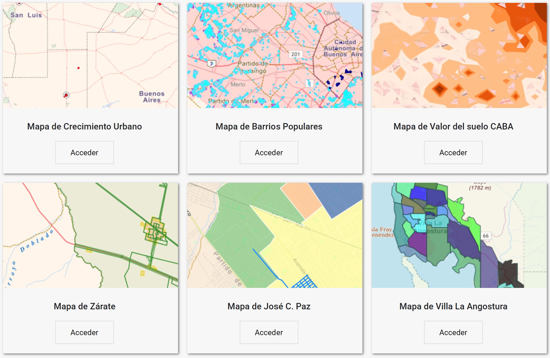 Nuevos Mapas Interactivos