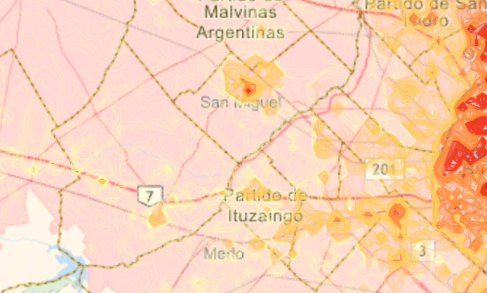 Mapa de Valor del suelo AMBA
