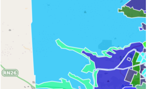 Mapa de Comodoro Rivadavia