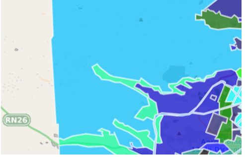 Mapa de Comodoro Rivadavia