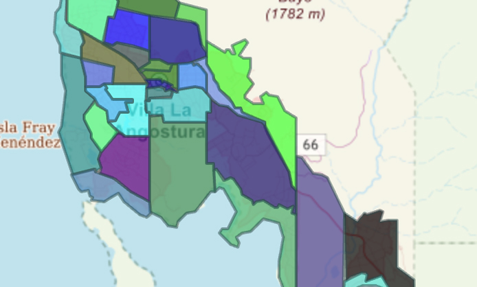 Mapa de Villa La Angostura